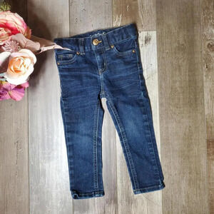 Cat & Jack Blue Dark Wash Toddler Skinny Jeans Size 2T NWOT